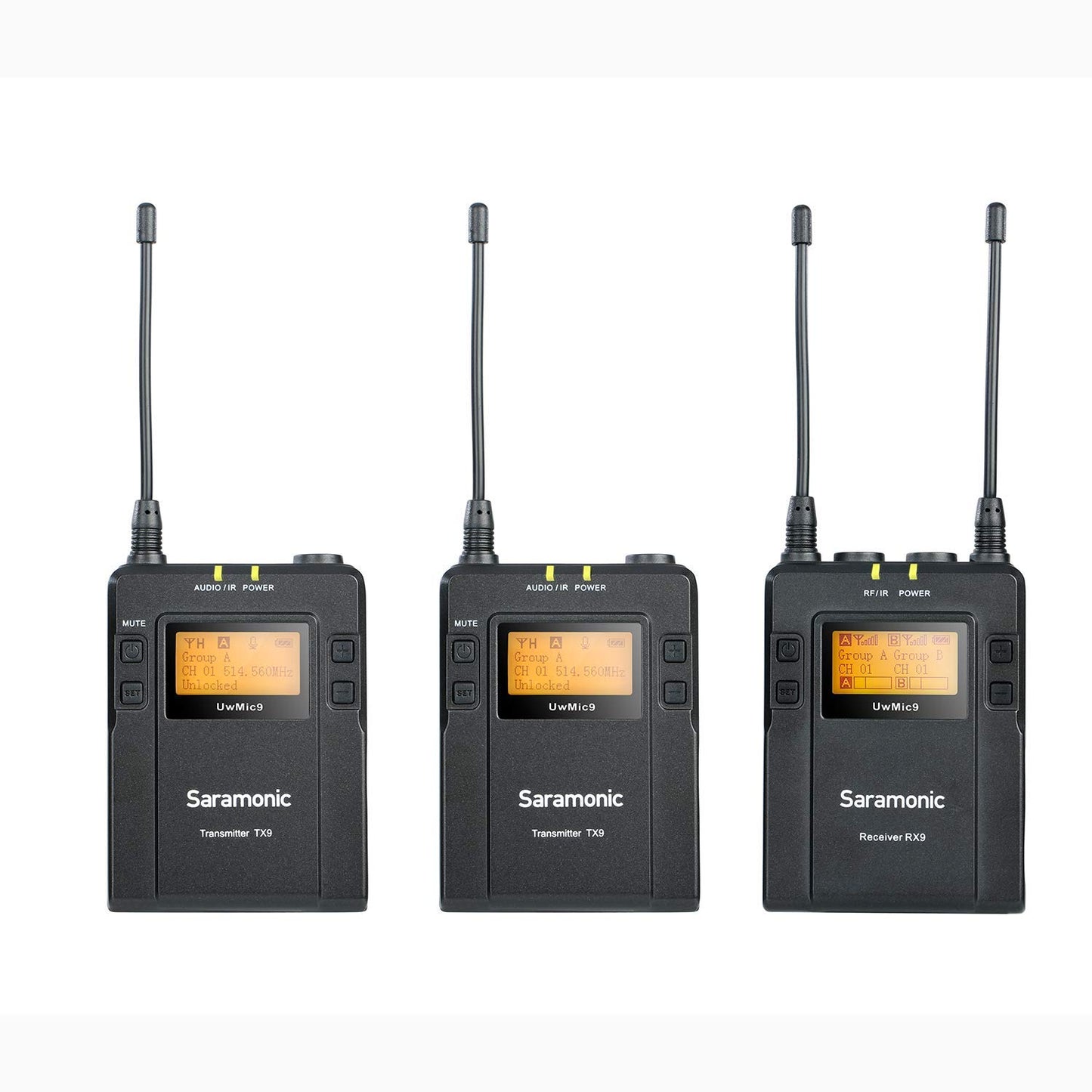 Saramonic UWMIC9TX9TX9RX9 Camera External Microphone Digital & Camcorder - Black