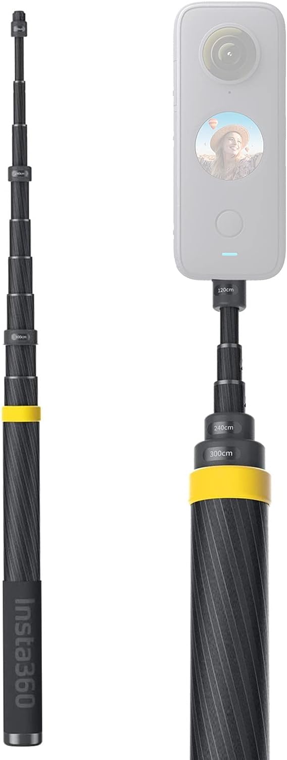 Insta360 3m 9.8ft Extended Edition Selfie Stick for X3 ONE X2, ONE R, ONE X, ONE Action Camera