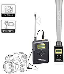 Saramonic UwMic15B Professional Portable Wireless Transmitter and Receiver Mic System for Using XLR Microphone with Canon Nikon Sony Panasonic DSLR Camera for News Gathering Reporting ENG Interview