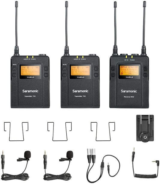 Saramonic UWMIC9TX9TX9RX9 Camera External Microphone Digital & Camcorder - Black