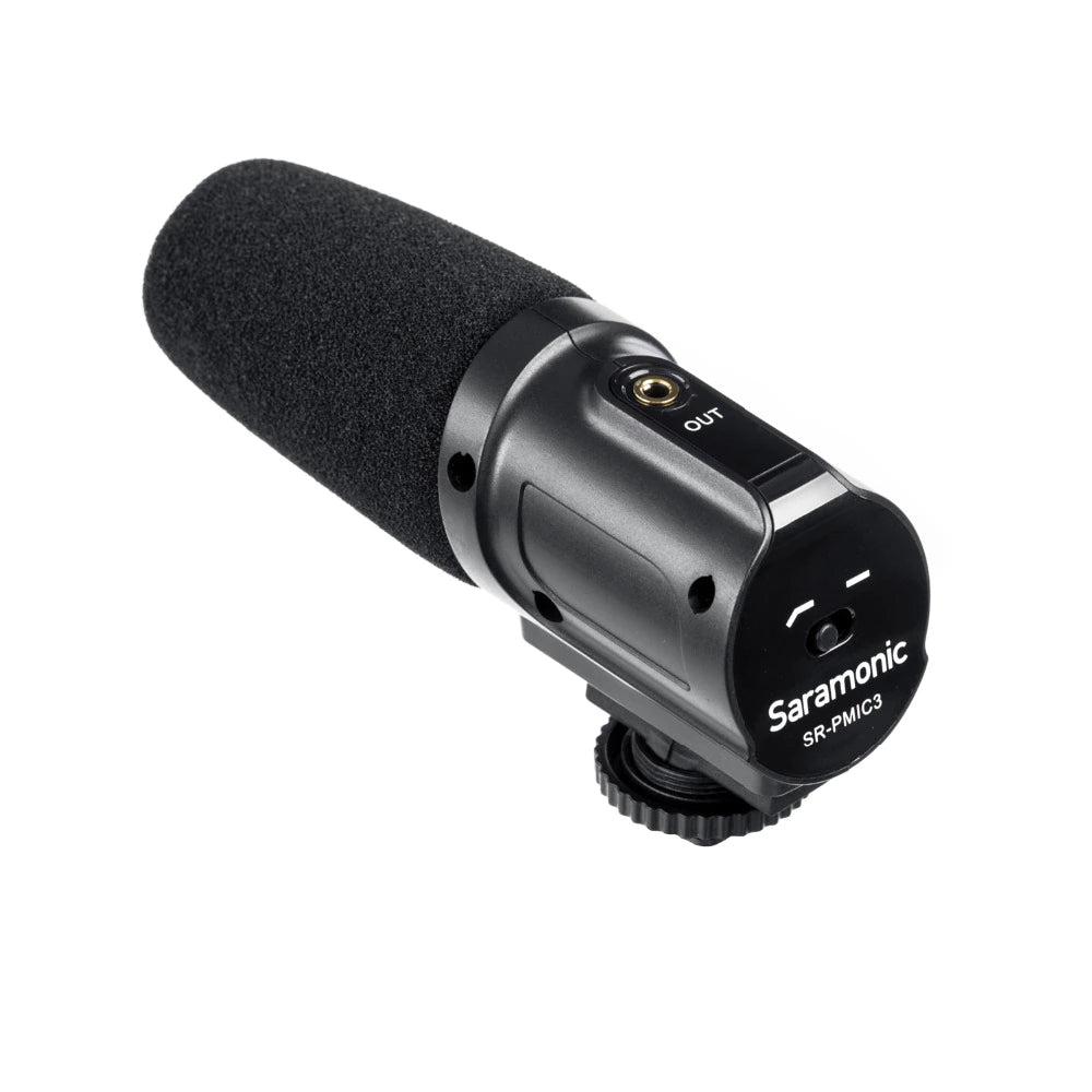 Saramonic SR-PMIC3 Surround Recording Microphone with Integrated Shockmount, Low-Cut Filter & Battery-Free Operation for DSLR Cameras & Camcorders