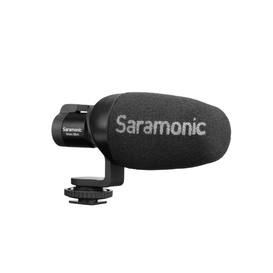 Vmic Mini Camera-Mountable Shotgun Microphone for DSLR, Mirrorless & Video Cameras or Smartphones & Tablets
