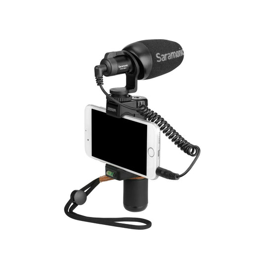 Vmic Mini Camera-Mountable Shotgun Microphone for DSLR, Mirrorless & Video Cameras or Smartphones & Tablets