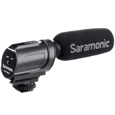Sarmonic Video Microphone, SR-PMIC1 Shotgun Mic with 3.5mm Jack, Super-Cardioid Unidirectional Condenser Mic for Nikon Canon Sony Camera Camcorders Phone Interview Live Stream Travel