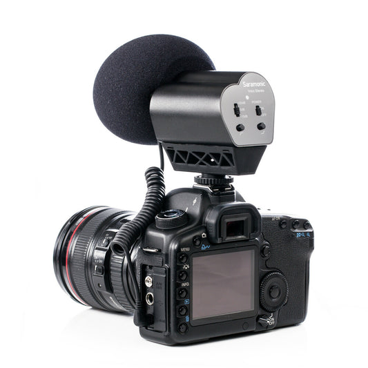 Vmic Stereo On-Camera Stereo Microphone for DSLRs, Mirrorless, Video Cameras & Audio Recorders